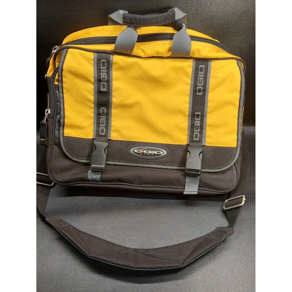 OGIO Laptop Bag Sport Messenger Yellow Black Computer Travel School